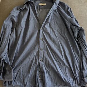 Men's Blue Button-Up Shirt Merona XL